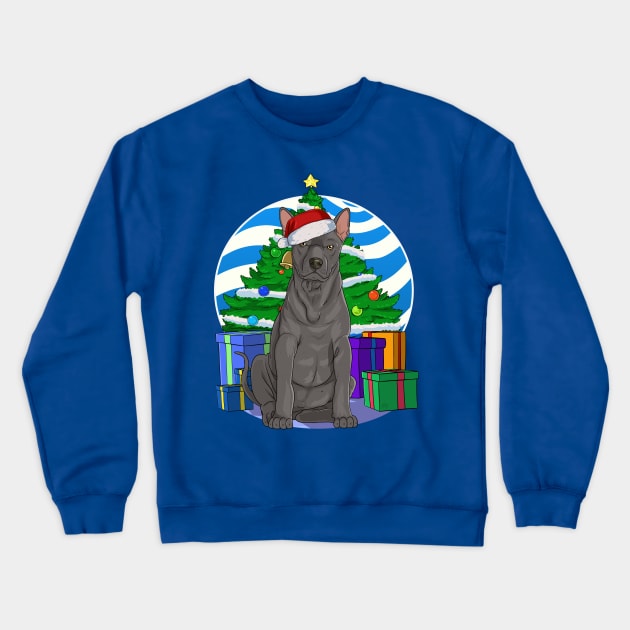 Thai Ridgeback Dog Christmas Tree Decoration Crewneck Sweatshirt by Noseking